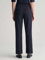 GANT Blue Jersey Cigarette Trousers - Image 2 of 6