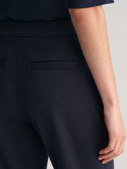 GANT Blue Jersey Cigarette Trousers - Image 5 of 6