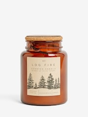 Brown Logfire Smoked Cedarwood Jar Scented Candle - Image 3 of 3