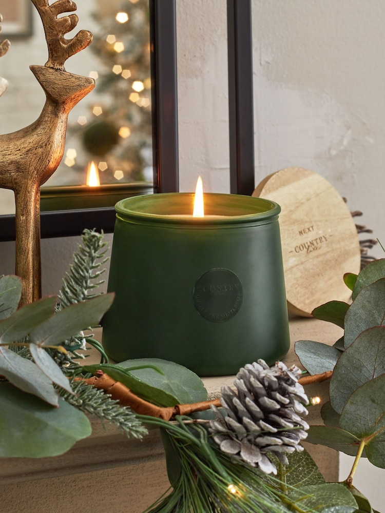 Bottle Green Country Luxe Winter Thyme Luxury Scented Candle - Image 1 of 3