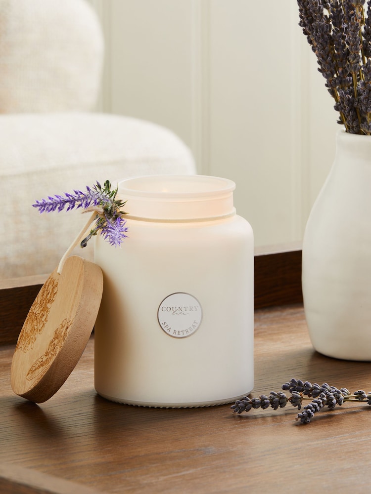 Spa Retreat Lavender and Geranium Country Luxe Jar Candle - Image 1 of 3