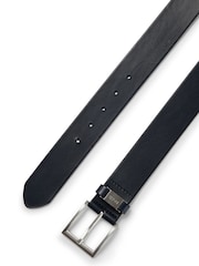 BOSS Navy Connio Smooth Leather Belt - Image 2 of 3