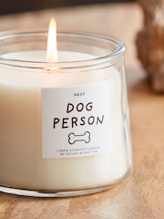 White Dog Person Jasmine Scented Jar Candle - Image 3 of 4