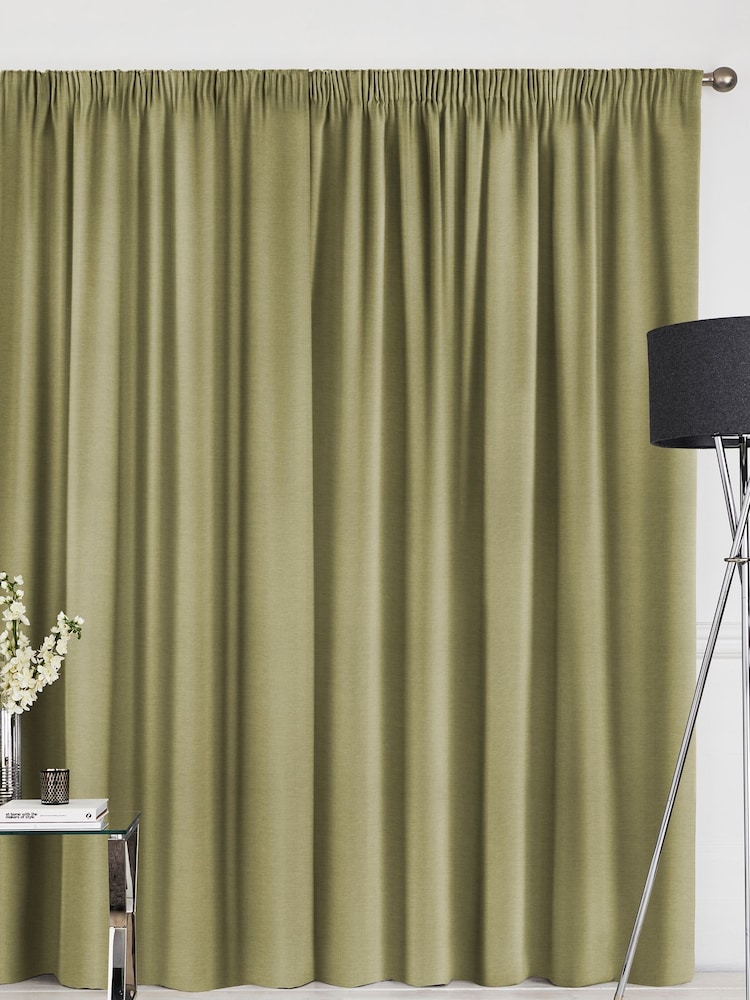 Olive Green Soho Made To Measure Curtains - Image 2 of 8