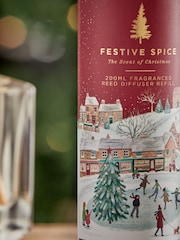 Festive Spice Fragranced 200ml Reed Refill Christmas Diffuser - Image 2 of 3