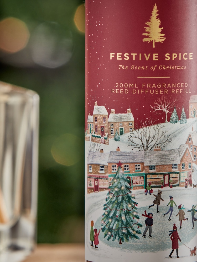 Festive Spice Fragranced 200ml Reed Refill Christmas Diffuser - Image 2 of 3