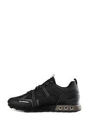 Cruyff Jet Black Interlace Montserrat Trainers - Image 2 of 4