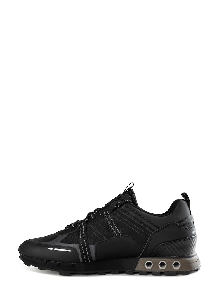 Cruyff Jet Black Interlace Montserrat Trainers - Image 2 of 4