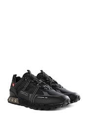 Cruyff Jet Black Interlace Montserrat Trainers - Image 3 of 4
