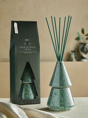Green Christmas Tree Pine and Eucalyptus Fragranced Reed Diffuser and Candle Set - Image 1 of 5