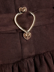 River Island Brown Suedette Prom Dress - Image 4 of 4