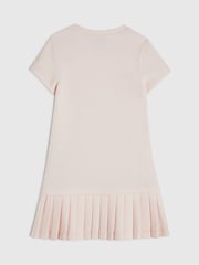 River Island Pink Ponte Pleated Dress - Image 2 of 4