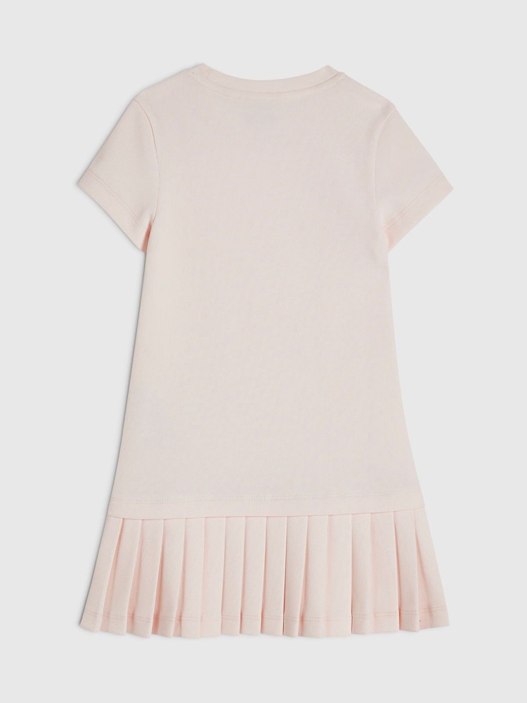 River Island Pink Ponte Pleated Dress - Image 2 of 4