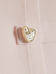 River Island Pink Ponte Pleated Dress - Image 3 of 4