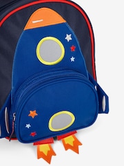 JoJo Maman Bébé Blue Rocket Character Backpack - Image 4 of 4