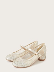 Monsoon Gold Princess Annabelle Heeled Shoes - Image 1 of 2