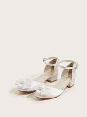 Monsoon White Communion Bow Two Part Heels - Image 2 of 3