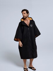 Animal Black Mens Recycled Waterproof Misty Changing Robe Coat Jacket - Image 2 of 5