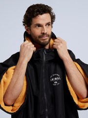 Animal Black Mens Recycled Waterproof Misty Changing Robe Coat Jacket - Image 5 of 5