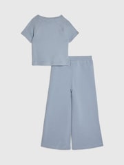 River Island Bow Top & Wide Leg Joggers Set - 5의 이미지 2