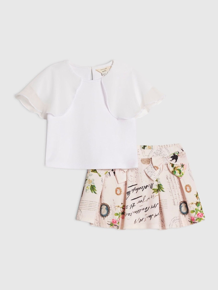 طقم Poetcore يضم توب وتنورة من River Island - صورة 1 من 5 طقم Poetcore يضم توب وتنورة من River Island - صورة 1 من 5