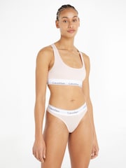 Pink - Calvin Klein Modern Cotton Thong - Image 1 of 5