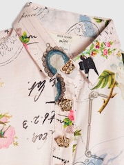 River Island Poetcore Баспа көйлек - 4суретінің 3 суреті