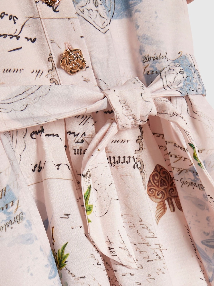 River Island Poetcore Баспа көйлек - 4суретінің 4 суреті