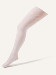 Monsoon Pink Floral Print Tights - Image 1 of 3