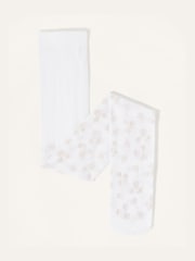 Monsoon Pink Floral Print Tights - Image 2 of 3