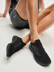 Black Knitted Trainers - Image 1 of 7