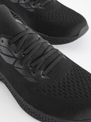 Black Knitted Trainers - Image 5 of 7