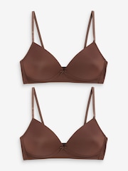 Truffle Brown Trainer Bras 2 Pack - Image 1 of 4