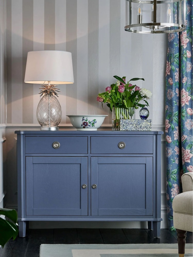 Laura Ashley Dusky Seaspray Henshaw Two Doors Two Drawers Sideboard - Image 2 of 6