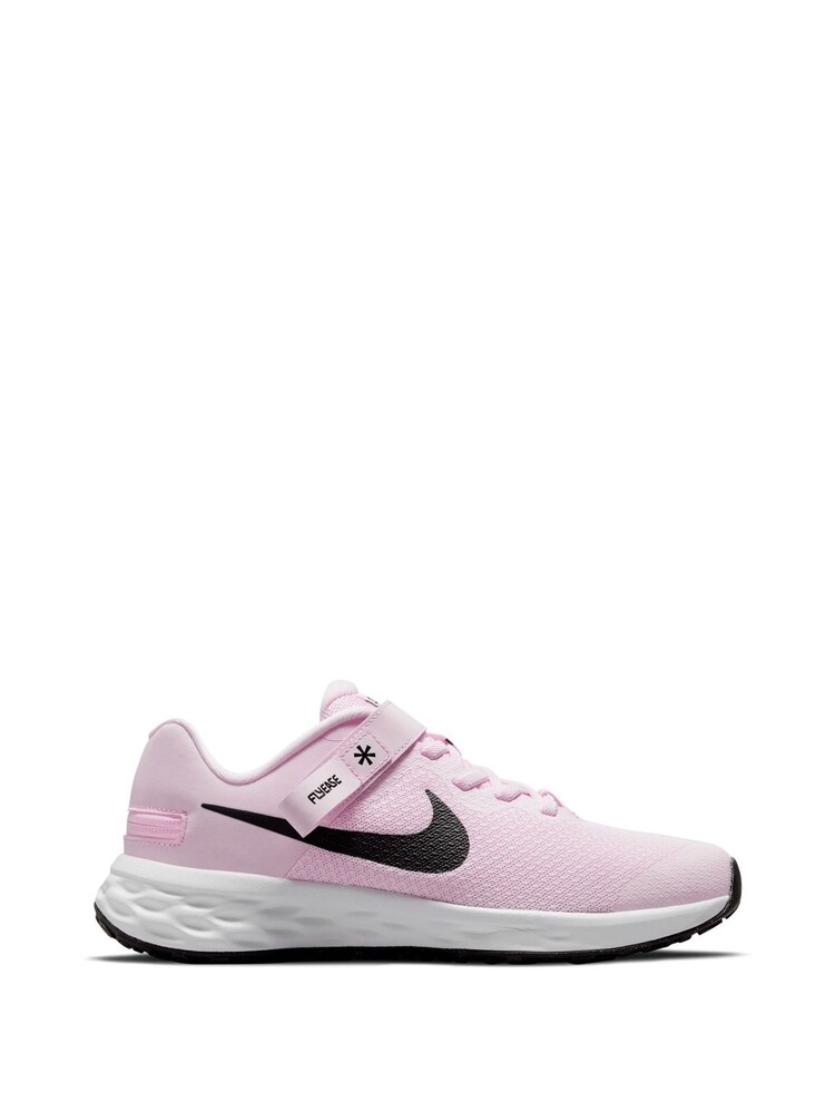 Nike Pink Revolution 6 FlyEase Easy On/Off Trainers - Image 1 of 10