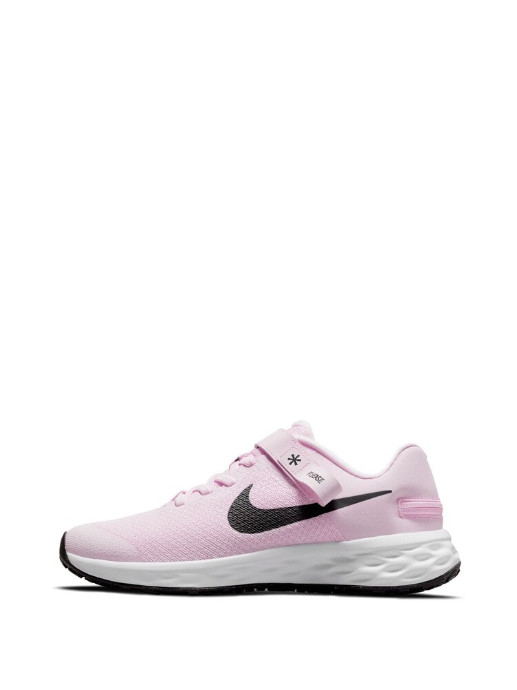 Nike Pink Revolution 6 FlyEase Easy On/Off Trainers - Image 2 of 10