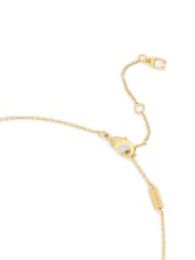 COACH Gold Signature C Textured Coin Pendant Necklace - Image 4 of 4