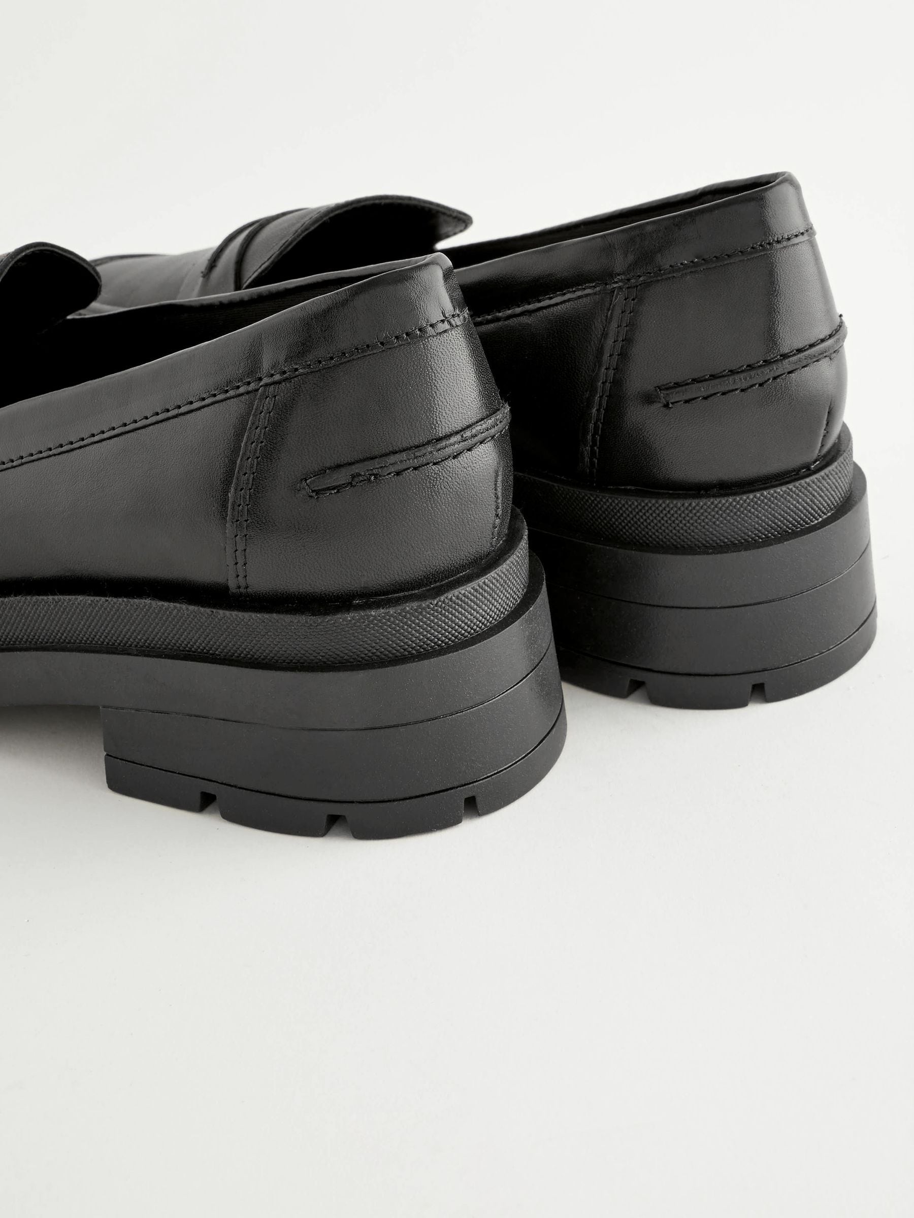 Buy Black Forever Comfort Leather Chunky Loafers from Next Germany