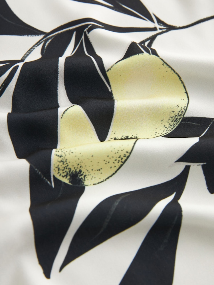 Schwarz/Cream - T-Shirt aus Mischgewebe mit Raglanärmeln - Bild 6 von 6