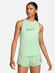 Nike Green Dri-FIT One Swoosh Running Tank Top - Image 1 of 4