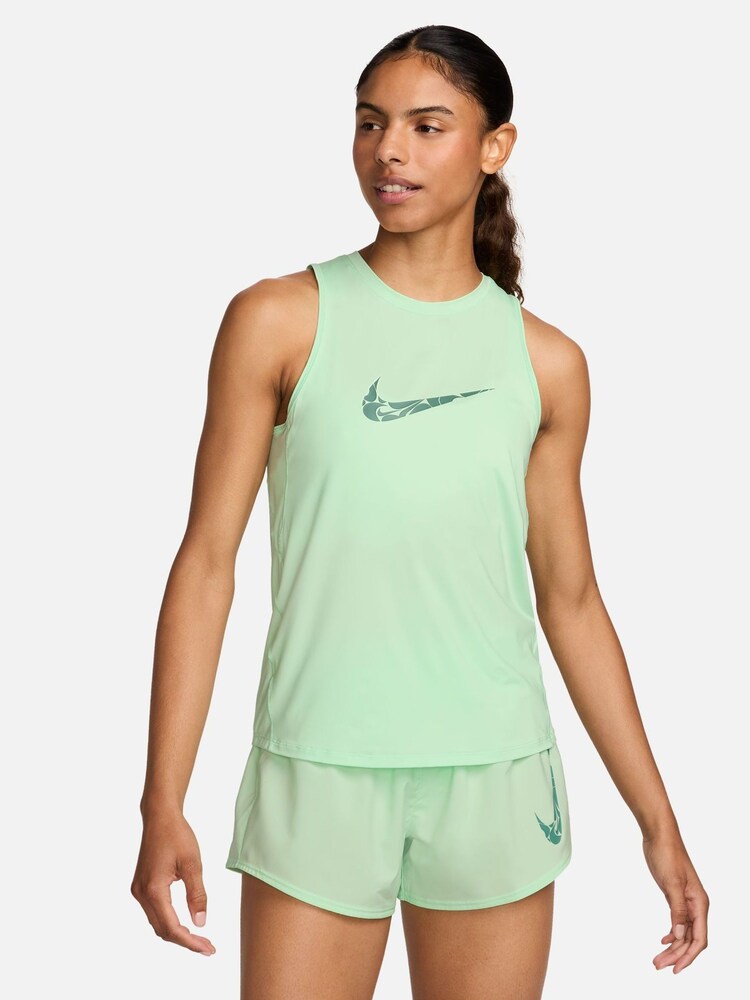 Nike Green Dri-FIT One Swoosh Running Tank Top - Image 1 of 4