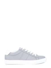 Jones Bootmaker Grey Telford Recycled Polyester Trainers - Image 1 of 5