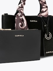 Carvela Black Nina Suede Mini Tote Bag - Image 5 of 5