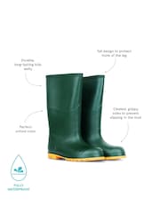 Muddy Puddles Green Classic Waterproof Wellies - Image 4 of 4