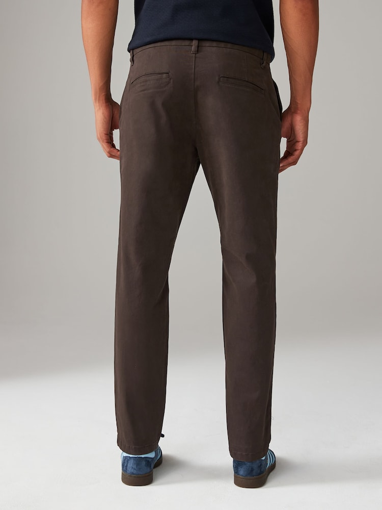 Brun - Slim Fit (Slim Fit) - Pantalon chino stretch - Image 3 of 10