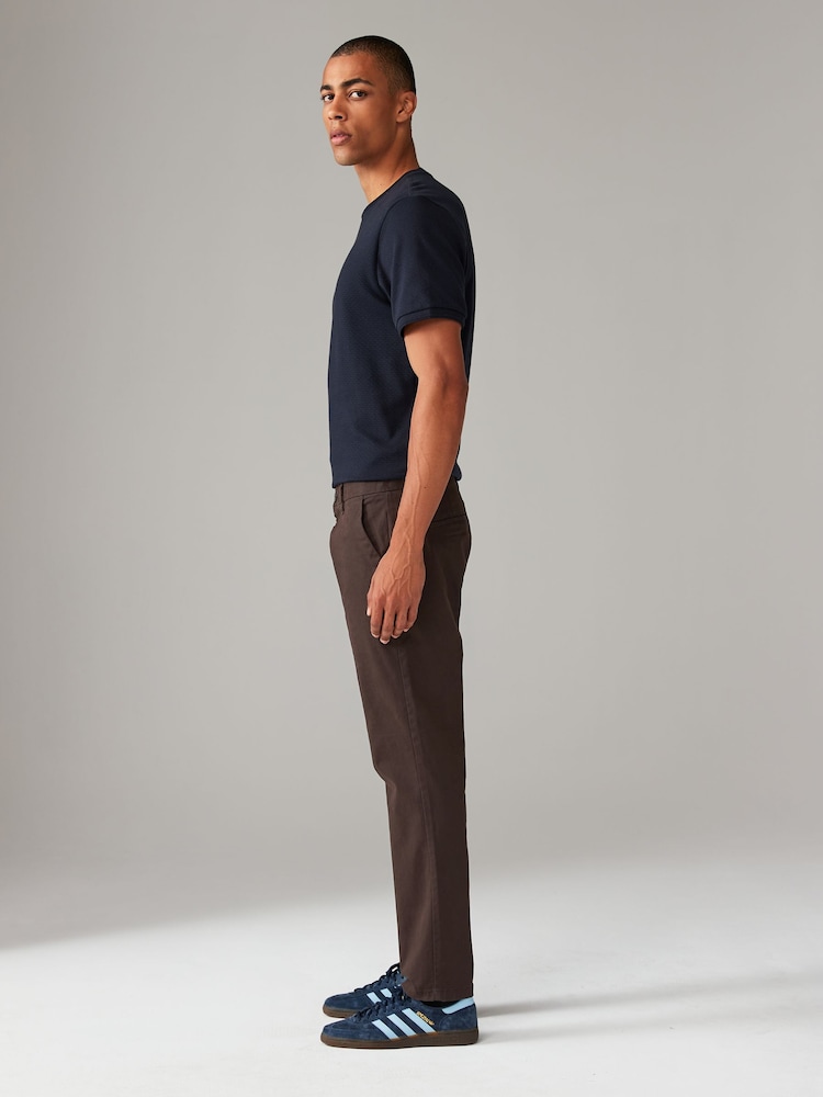 Brun - Slim Fit (Slim Fit) - Pantalon chino stretch - Image 4 of 10