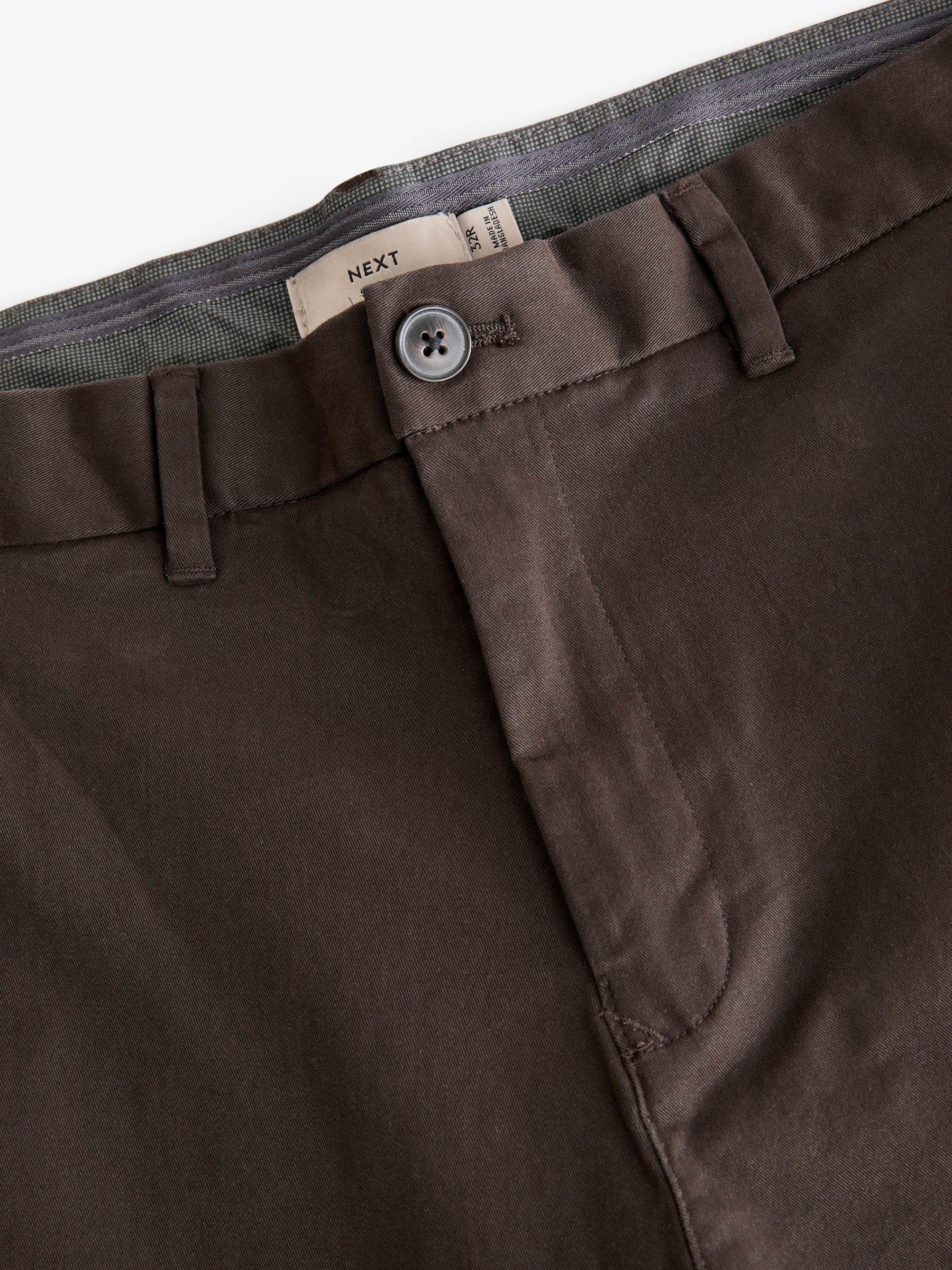 Buy Brown Slim Fit Stretch Chinos Trousers from Next Canada