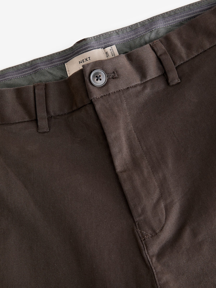 Brun - Slim Fit (Slim Fit) - Pantalon chino stretch - Image 8 of 10