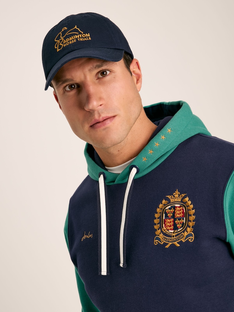 Joules Official Badminton Navy Embroidered Cap - Image 1 of 8