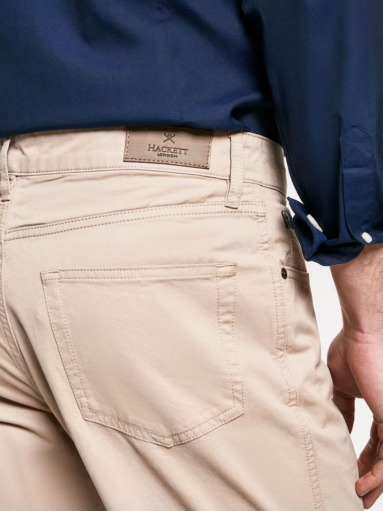 Hackett Brown Trinity Five Pocket Trousers - Image 3 of 3